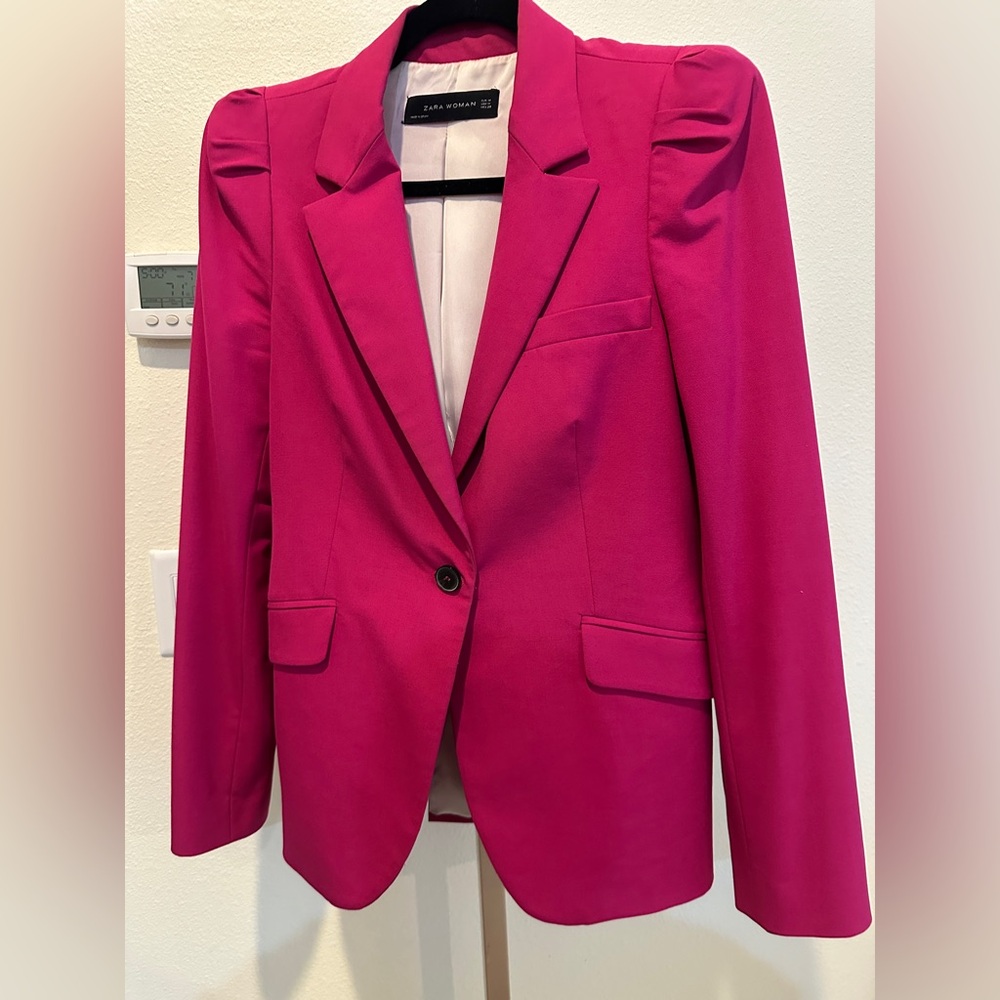 Zara Women’s Pink Blazer Jacket Sz M
